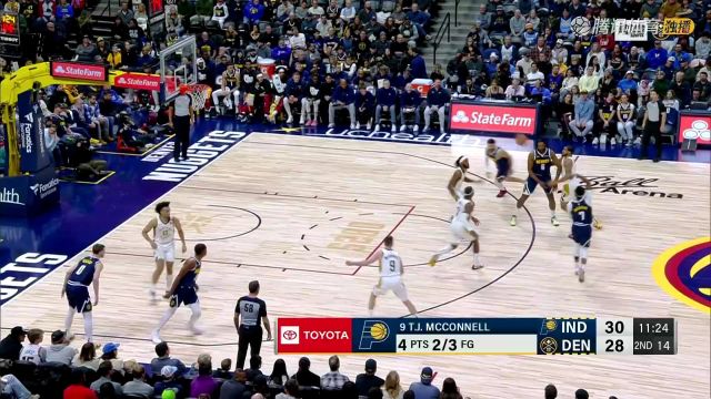 2023/24赛季NBA常规赛：步行者 VS 掘金 全场回放