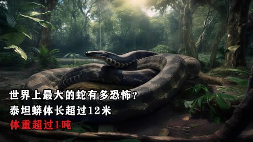 世界上最大的蛇有多恐怖？泰坦蟒体长超过12米，体重超过1吨
