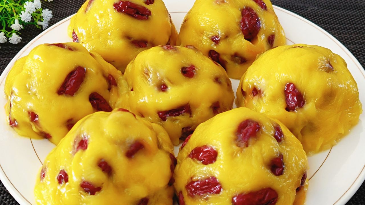 红枣年糕过年必备,学会这做法,软糯香甜不塌陷,好看好吃寓意好