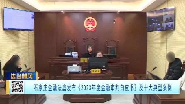 石家庄金融法庭发布《2023年度金融审判白皮书》及十大典型案例