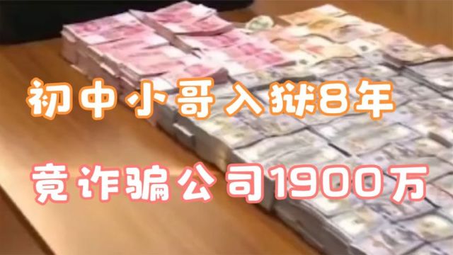 高智商犯罪天花板,初中学历竟能诈骗上市公司1900万!