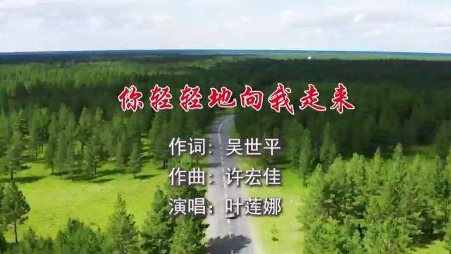 你轻轻地向我走来 作词:吴世平 作曲:许宏佳 演唱:叶莲娜