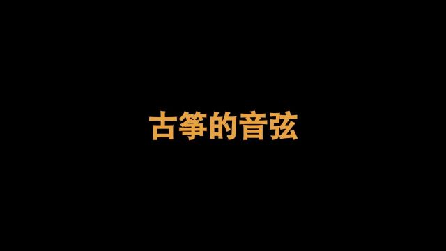 古筝的音弦横版