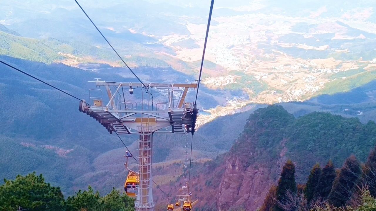 武功山中庵索道7215#中庵索道#紫极阁