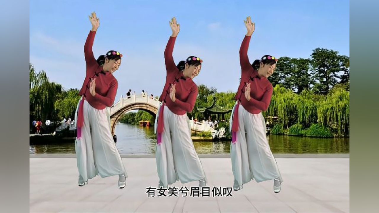 优美古典舞《又见江南雨》如诗如画,旋律优美醉人心扉,舞蹈,广场舞