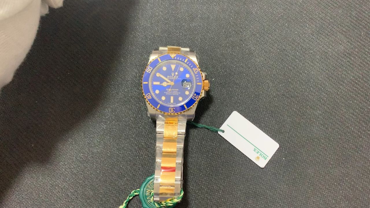 vs厂劳力士间金蓝水鬼真假对比评测