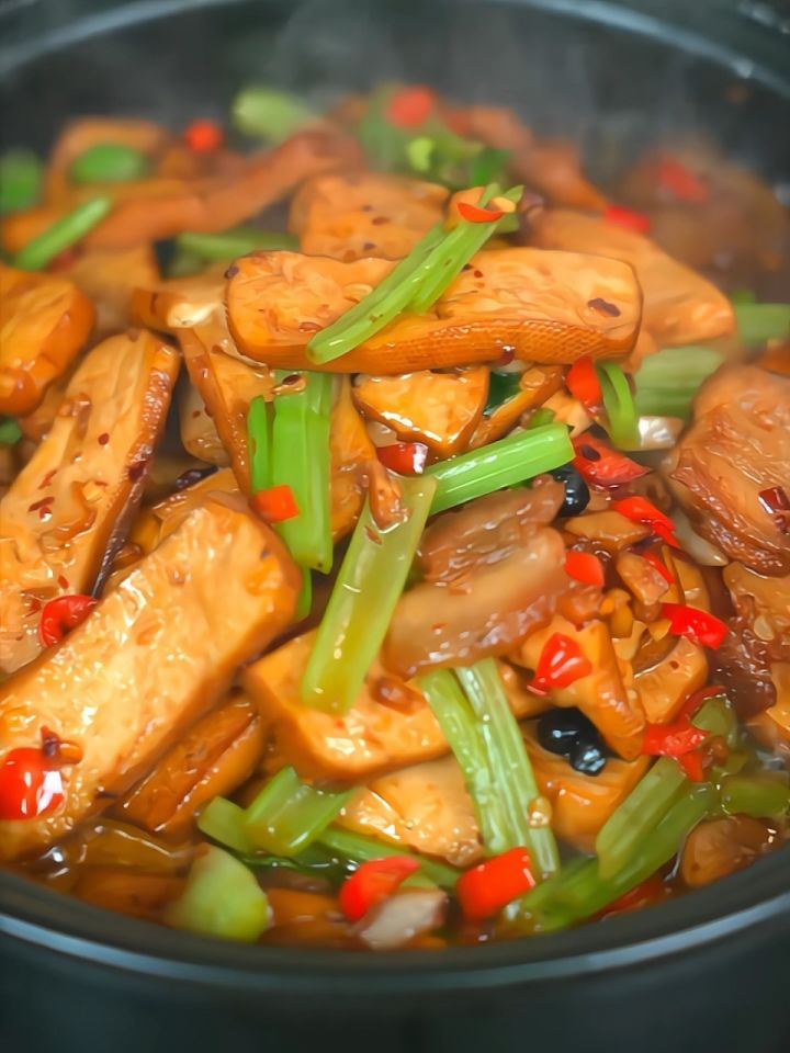 份如何做干锅香干|这样做的干锅香干,香辣入味,也太下饭了 #家常菜