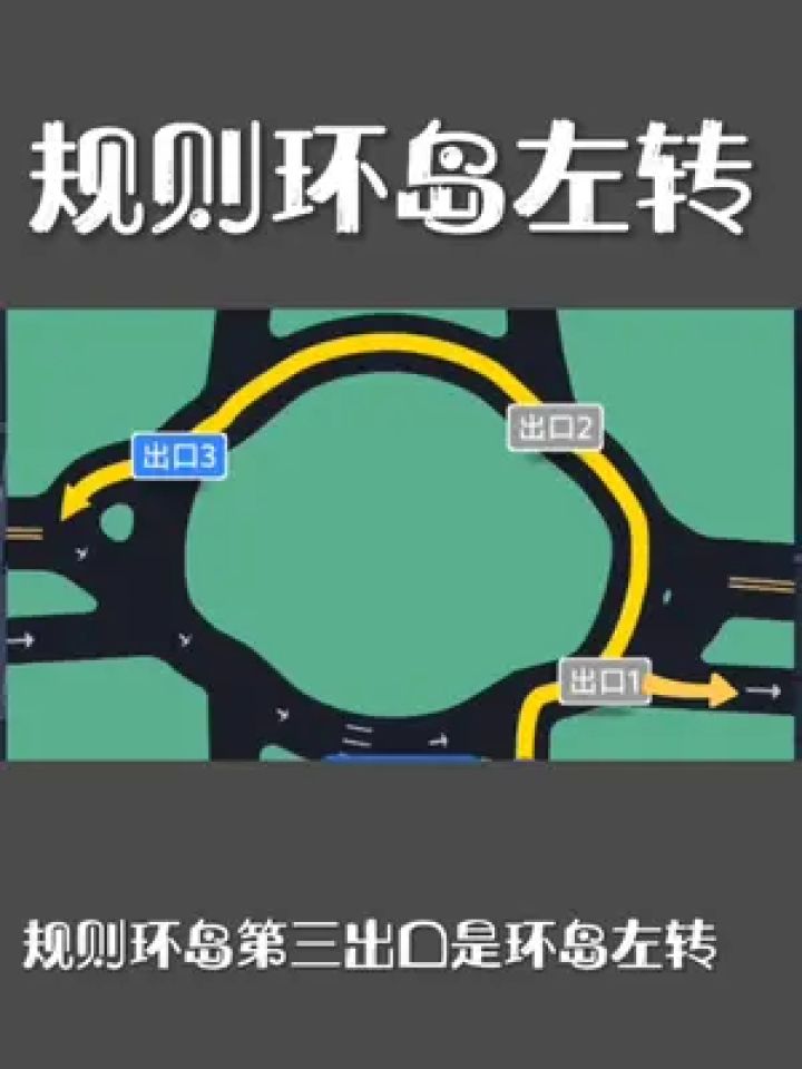 规则环岛行驶#环岛 #环岛左转 #环岛掉头 #汽车陪练 #北京汽车陪练周