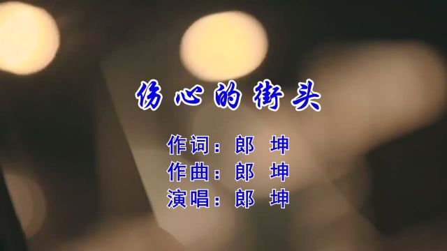 伤心的街头 词曲 郎坤 演唱 郎坤