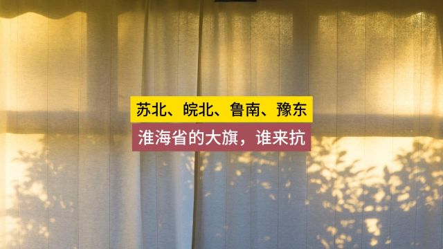 淮海省,豫东、鲁南、苏北、皖北的发展“狂想”