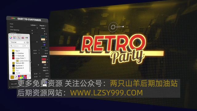 FCPX插件60组复古风格标题背景图形叠加效果 Retro Collection 