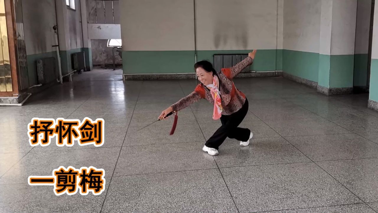 抒怀剑-一剪梅-抒怀情缘队-表演-周宝荣-文昌社区志愿者小分队-240414