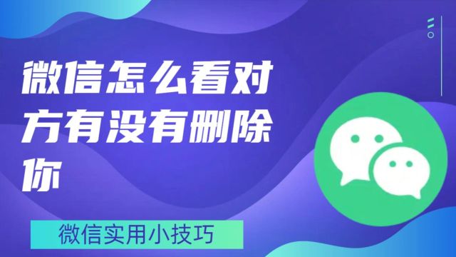 微信怎么看对方有没有删除你