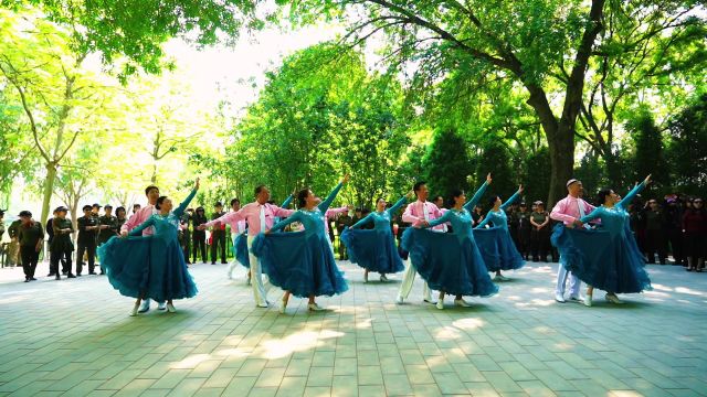 交谊舞《我们的中国梦》优美的队形和连贯的舞蹈动作,百看不厌