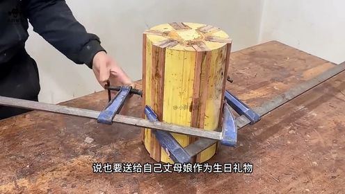 小伙竟然利用废弃木头制作精美工艺品，太牛了#高手在民间#木工diy#手作木艺#木制工艺品#工艺品_高清1080P在线观看平台_腾讯视频