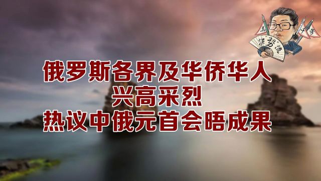 花千芳:俄罗斯各界及华侨华人,兴高采烈,热议中俄元首会晤成果