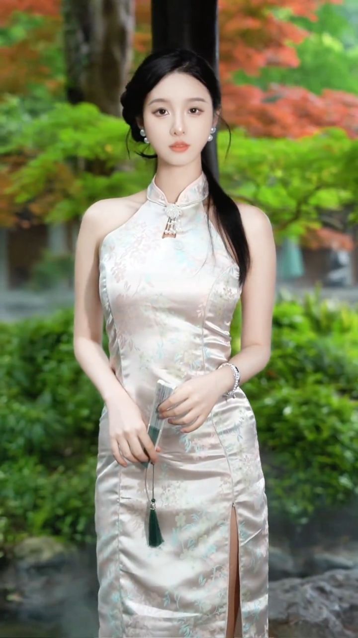 江南 旗袍 油纸伞