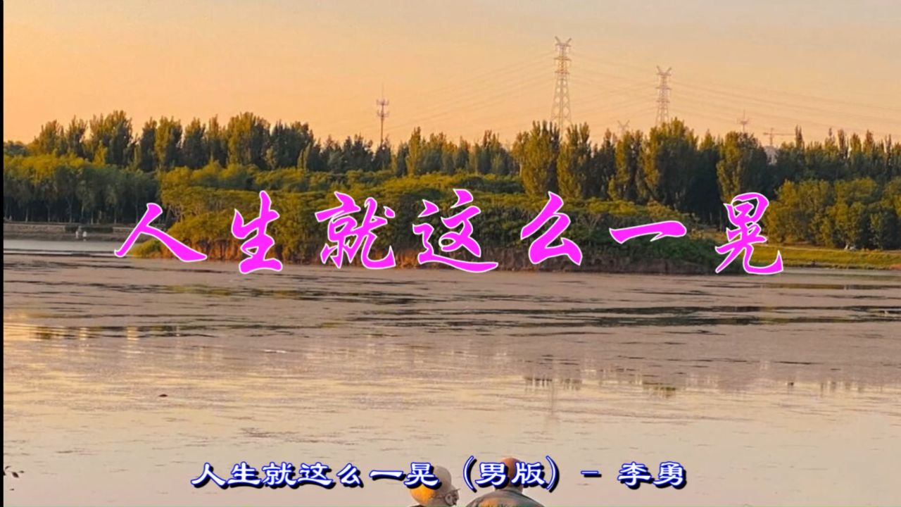 人生就这么一晃 (演唱:李勇)