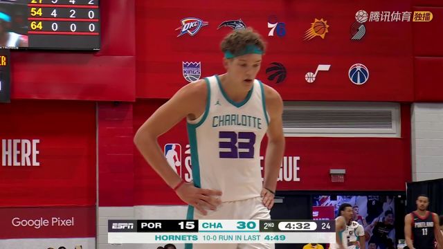 2024/25赛季NBA夏季联赛：开拓者 VS 黄蜂 全场回放
