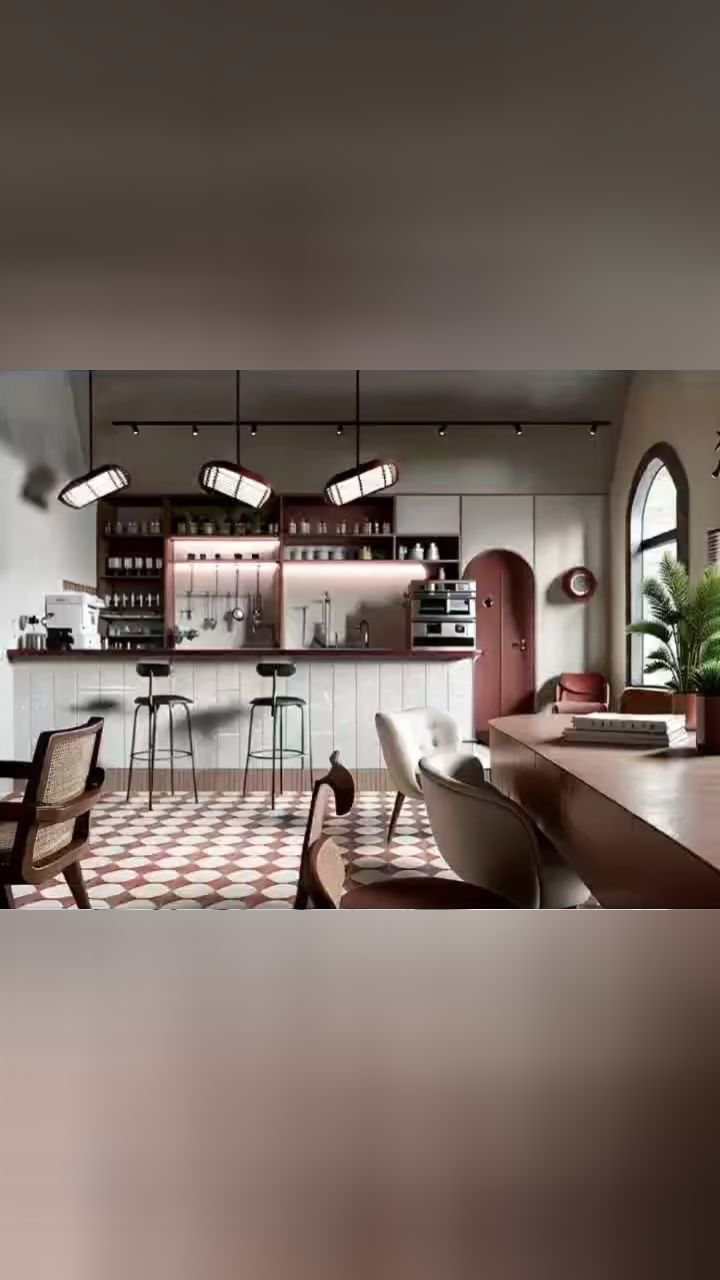 摩登风餐厅,来感受现代与复古交错的氛围吧