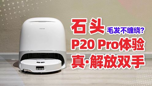 底盘可升降还不缠毛发？石头P20 Pro真有两把刷子！