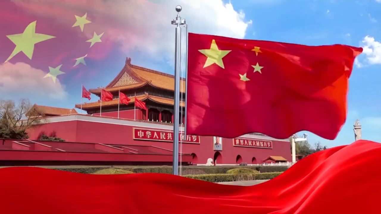 国旗之下 mv伴奏 高清背景视频 素材