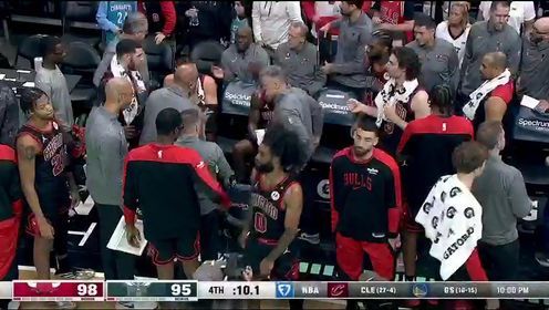 《NBA全场集锦》 NBA常规赛：公牛vs黄蜂第4节中文解说回放