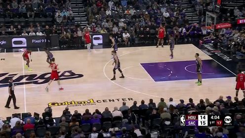 《NBA全场集锦》NBA常规赛：火箭vs国王第1节英文原声回放