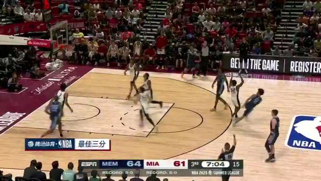 NBA夏季联赛：灰熊vs热火第4节中文解说回放