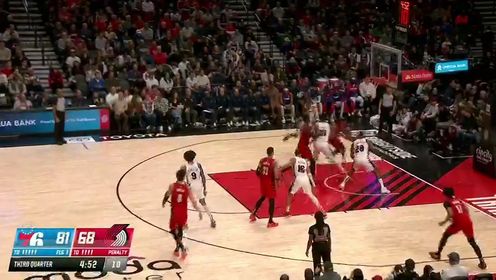 《NBA全场集锦》【回放】NBA常规赛：76人vs开拓者第3节中文解说回放·