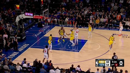 《NBA全场集锦》实力悍将！哈特虎口夺食在步行者两人手中夺下篮板  哈滕暴扣完成终结