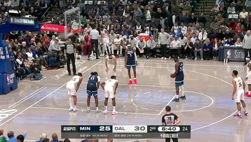 《达拉斯独行侠》NBA常规赛：森林狼vs独行侠第2节中文解说回放