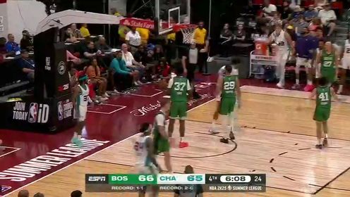 《NBA全场集锦》【回放】NBA夏季联赛：凯尔特人vs黄蜂第4节英文原声回放