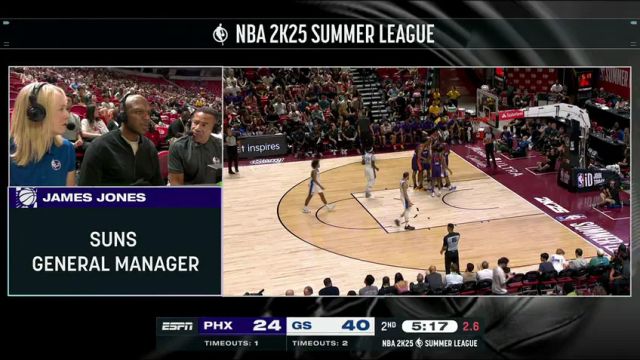 NBA夏季联赛：太阳vs勇士第2节中文解说回放