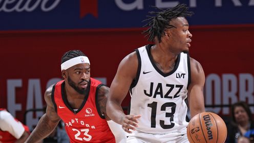 《NBA全场集锦》【原声】猛龙76-86爵士 亨德里克斯10投9中超高命中率带领爵士赢下比赛
