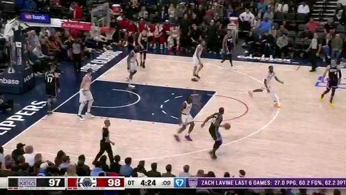 《NBA全场集锦》【回放】NBA常规赛：国王vs快船加时赛中文解说回放