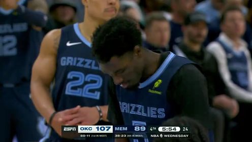《NBA全场集锦》【回放】NBA常规赛：雷霆vs灰熊第4节英文原声回放