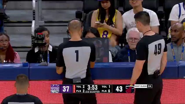 NBA夏季联赛：热火vs国王蓝队第2节中文解说回放