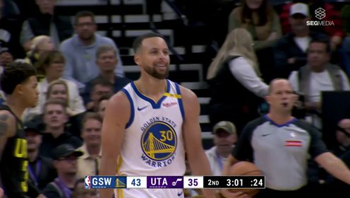 《NBA全场集锦》欢迎收看五大囧！库里不看人背传径直传给爵士替补席