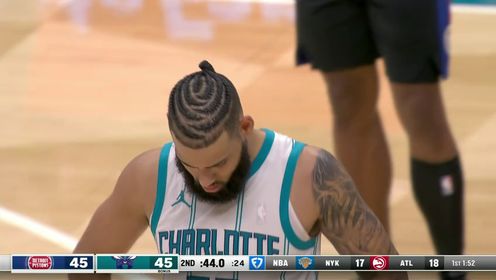 《NBA全场集锦》活塞vs黄蜂第2节中文解说回放