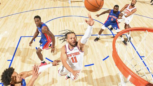 《NBA全场集锦》【球星】布伦森vs活塞集锦 全场拿下36分5助攻大胜活塞首节怒砍15分