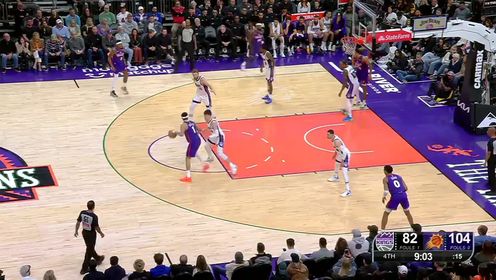 《菲尼克斯太阳》NBA常规赛：国王vs太阳第4节英文原声回放