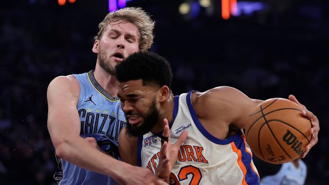 灰熊vs尼克斯精华回放 布伦森携手布里奇斯和唐斯合砍75分战胜灰熊