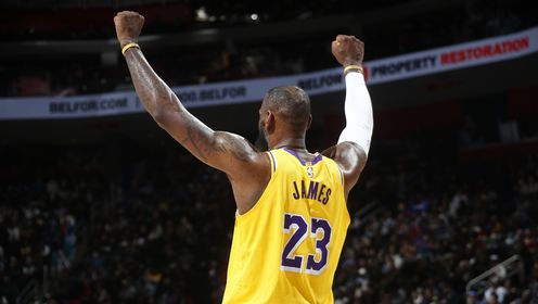 《NBA全场集锦》【球星】詹姆斯vs活塞集锦 轻取25分 身体状态出色屡献扣篮好戏
