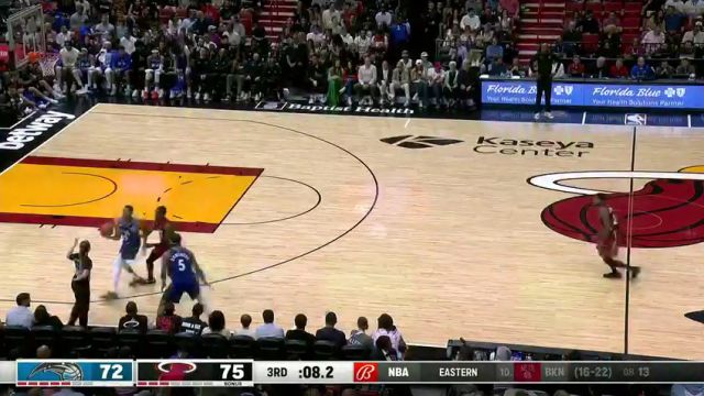 NBA常规赛：魔术vs热火第3节中文解说回放