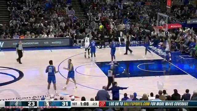 NBA常规赛：森林狼vs独行侠第1节英文原声回放