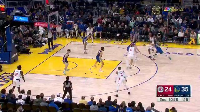 快船vs勇士第2节中文解说回放