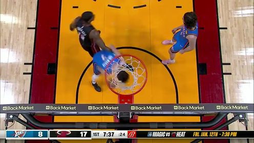 《迈阿密热火》 NBA常规赛：雷霆vs热火第1节英文原声回放