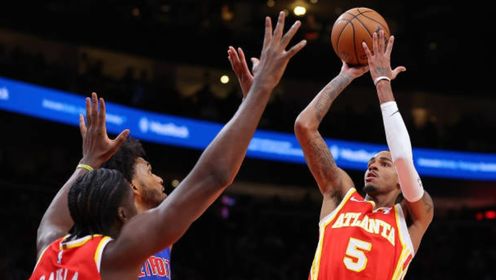 《NBA全场集锦》【原声】活塞124-130老鹰 坎宁安空砍43分特雷杨31+15送活塞24连败