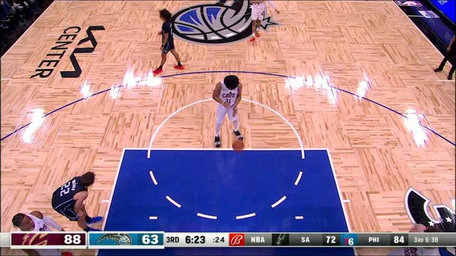 NBA常规赛：骑士vs魔术第3节中文解说回放